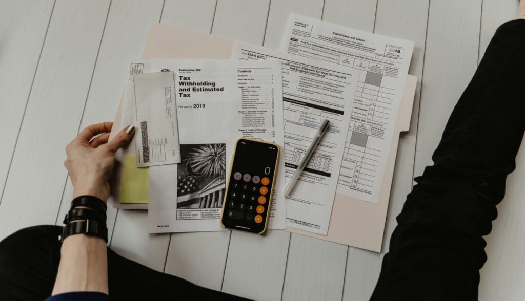 Outsourced bookkeeping for small businesses UK - sorting receipts and invoices