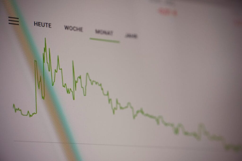 Business financial performance chart for bookkeeping and growth decisions